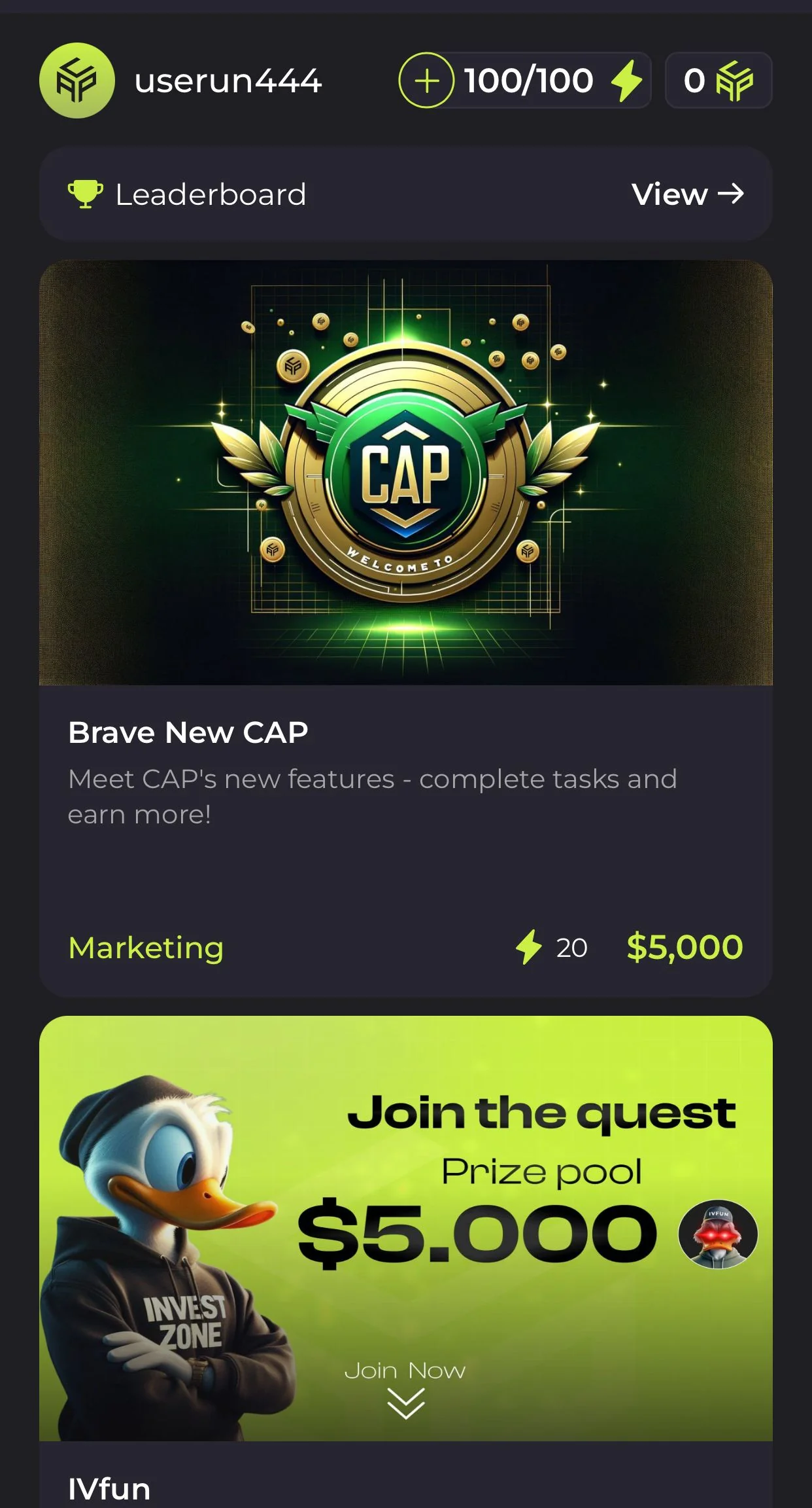 CAP — Preview 3