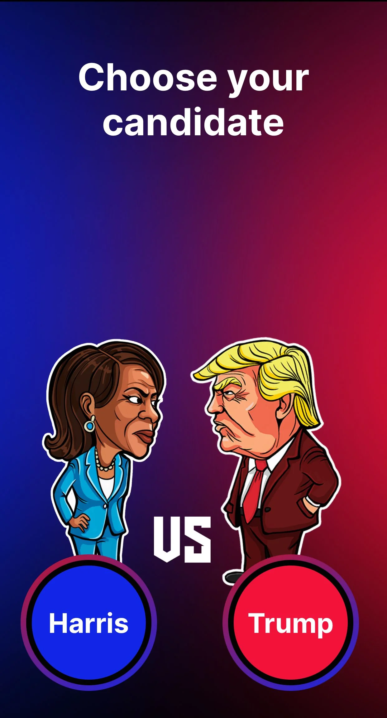 Election Wars App — Aperçu 2