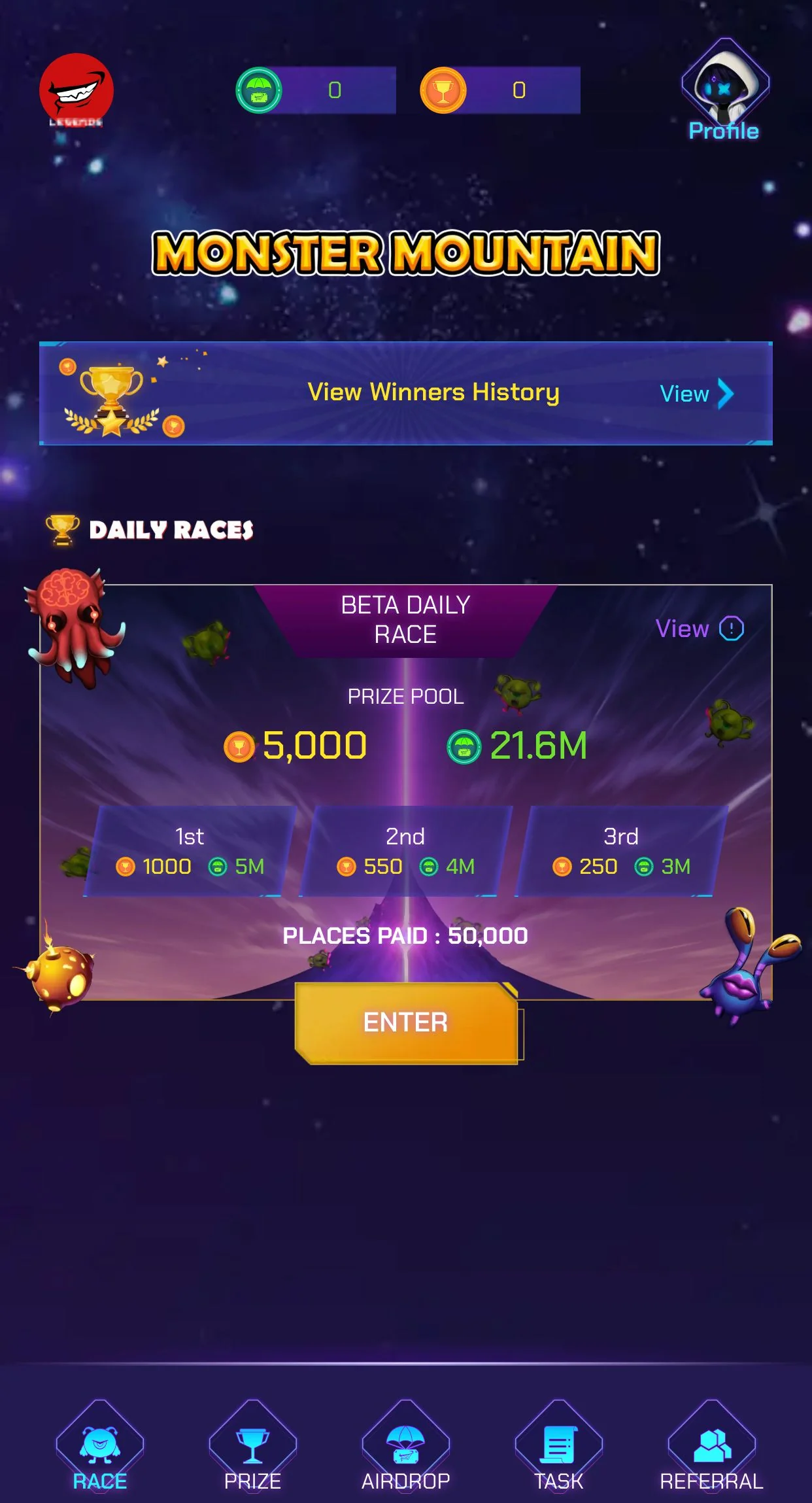 Legends AirDrop Bot — Preview 1
