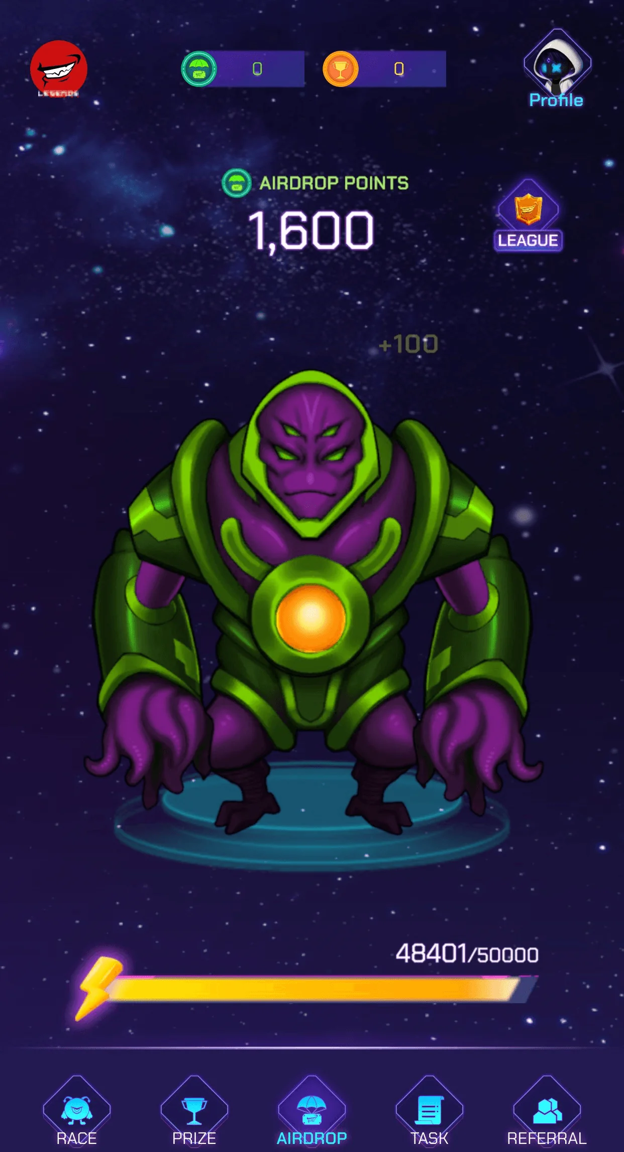 Legends AirDrop Bot — Preview 2