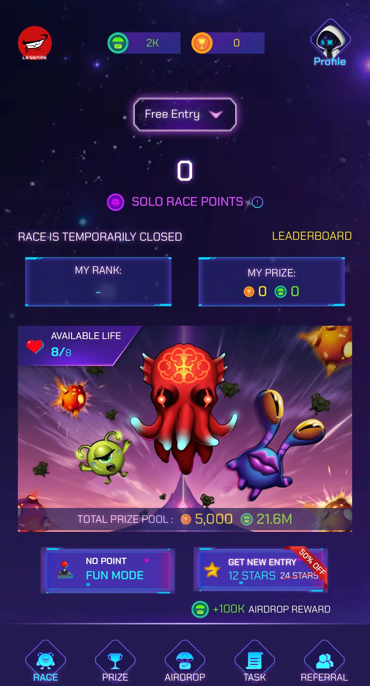 Legends AirDrop Bot — Preview 3