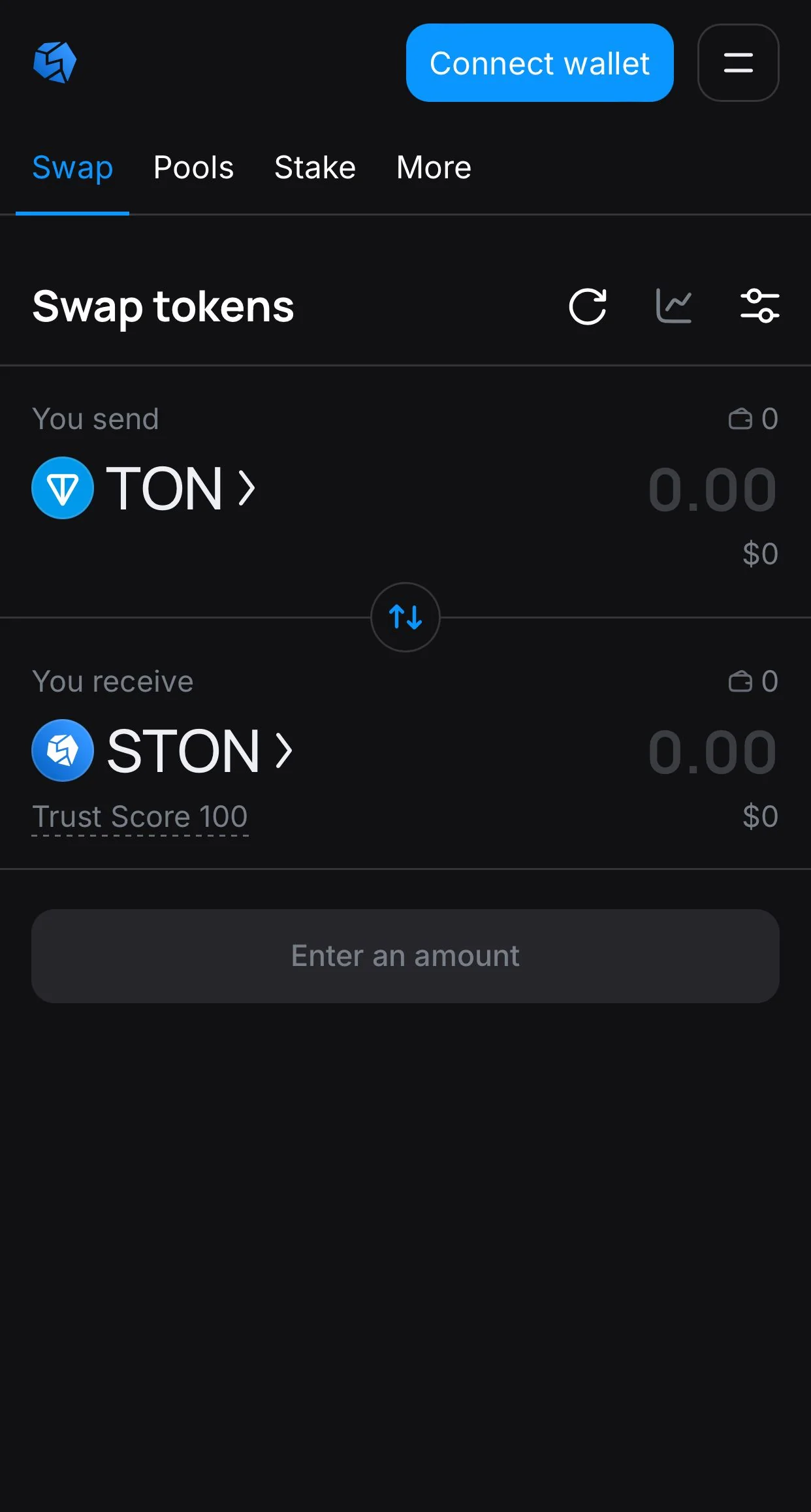 STON.fi DEX — Pratinjau 1