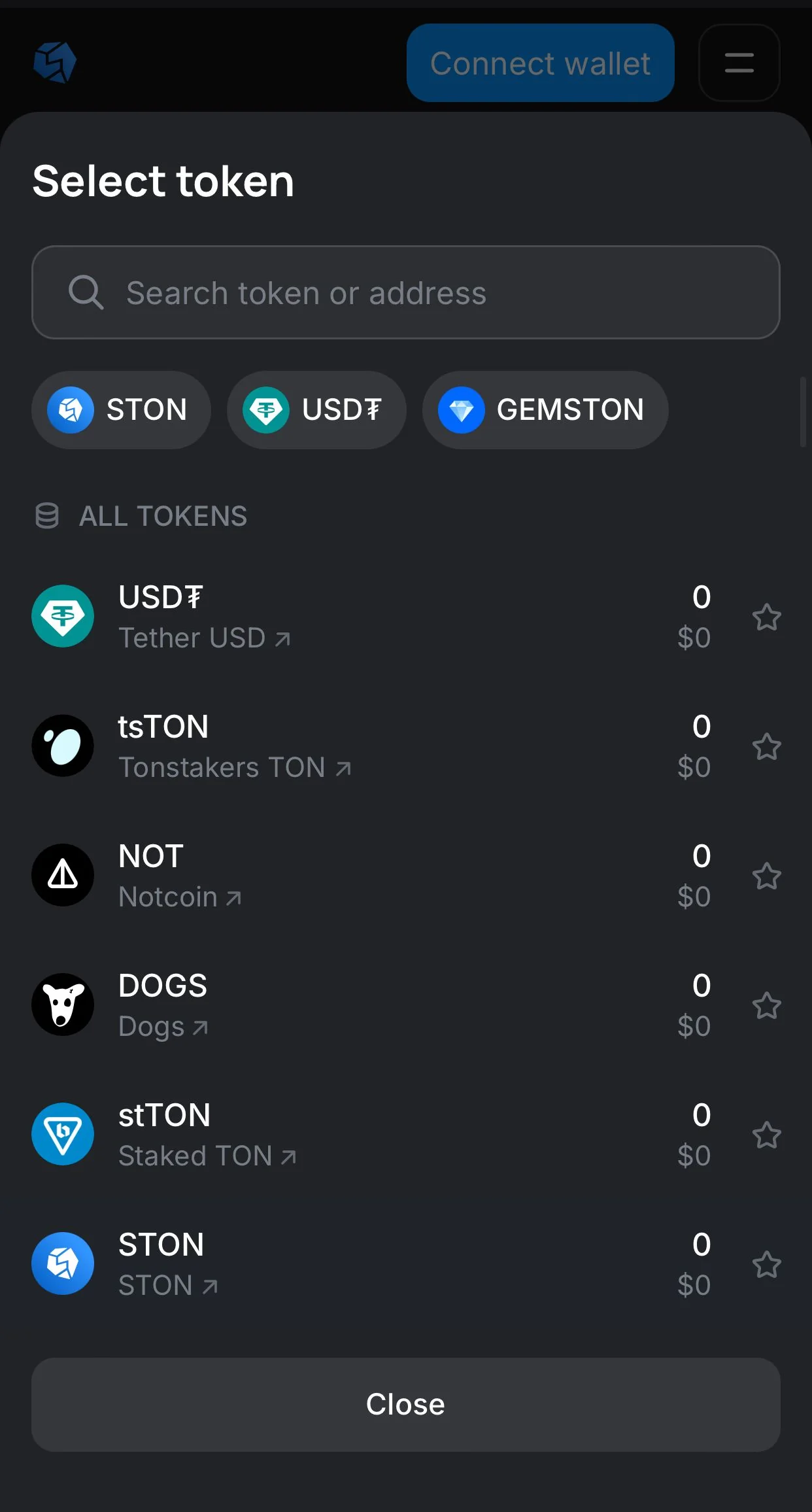 STON.fi DEX — Pratinjau 2