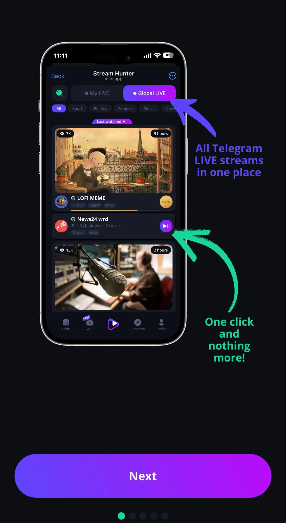 Stream Hunter — Preview 1