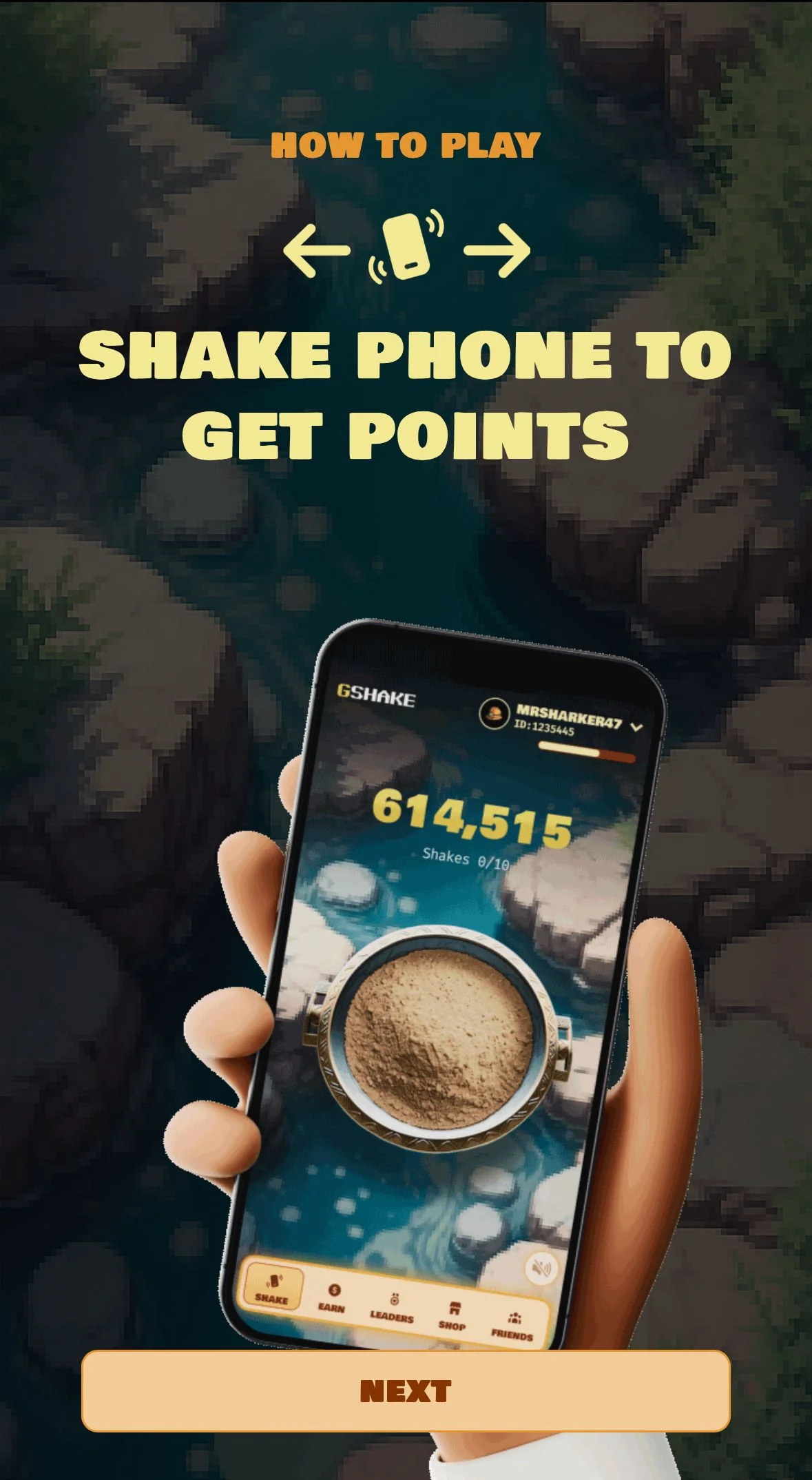 GSHAKE | Shake to Earn — Aperçu 2