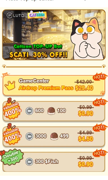 Pluto Top-up Center — Preview 1