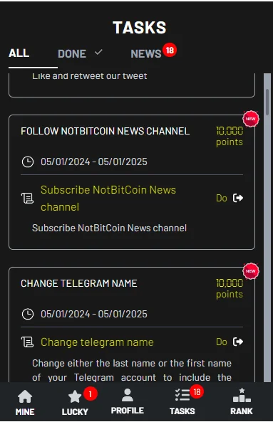 NOTBITCOIN — Pratinjau 3
