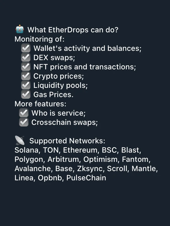 EtherDrops Tracking Bot — Preview 1