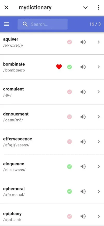 My dictionary — Preview 3