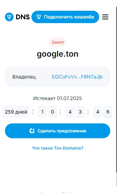 TON DNS — Pratinjau 2