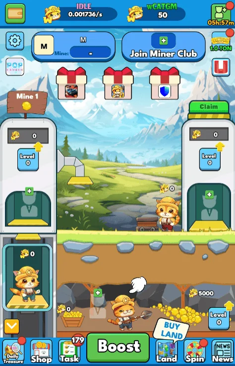 Cat Gold Miner — Preview 1
