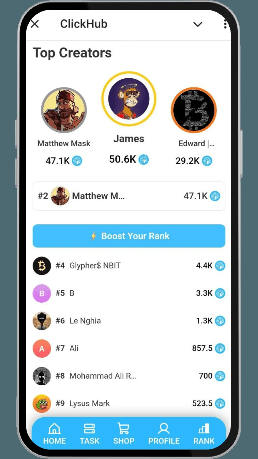 ClickHub — Aperçu 5