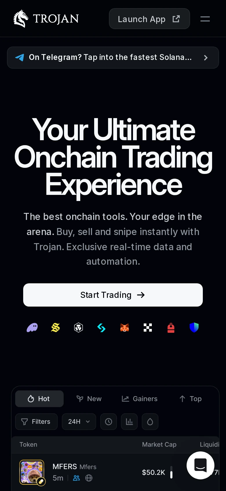 Trojan on Solana - Menelaus — Aperçu 2