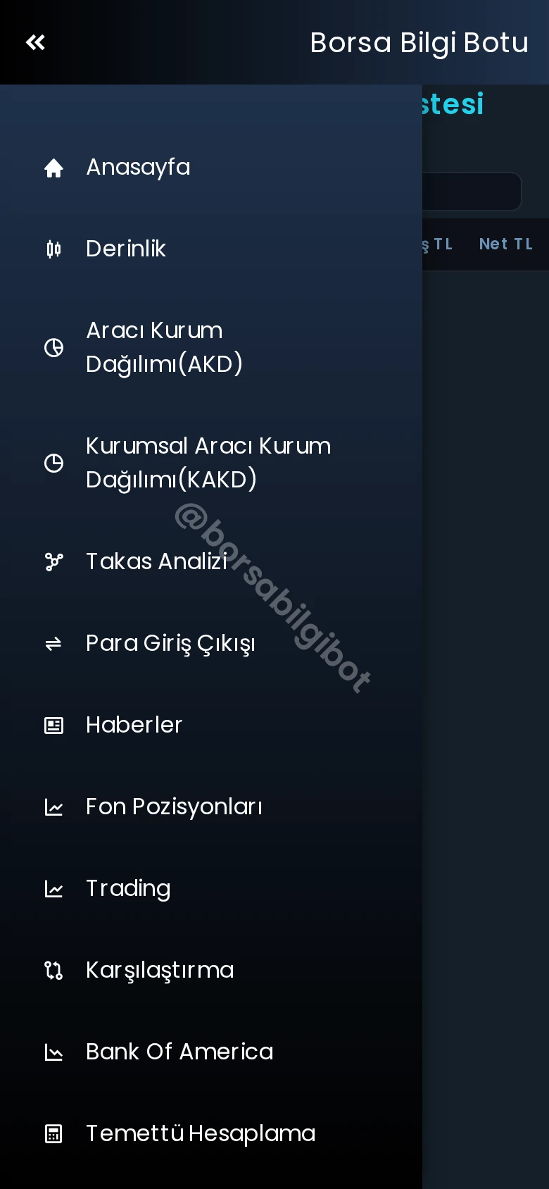 BORSA HİSSE BİLGİ BOTU Derinlik Halkaarz — Pratinjau 2