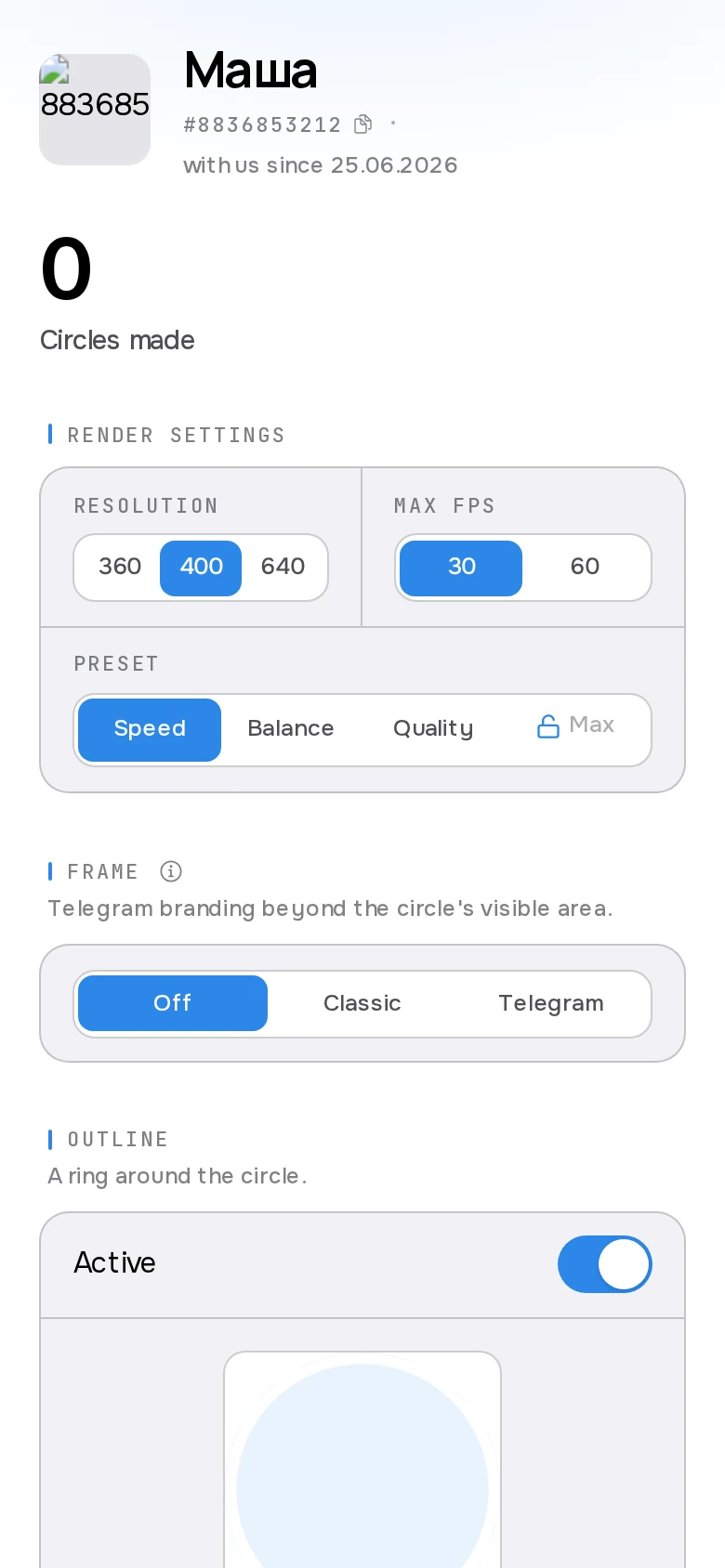 Video to circle | CIRCLES — Pratinjau 2