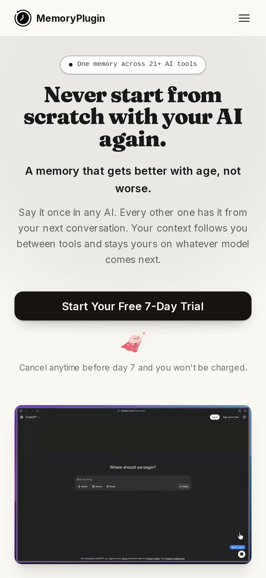 MemoryPlugin — Preview 1
