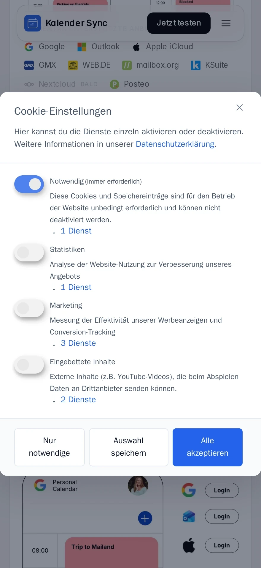 Kalender-Sync — Preview 2