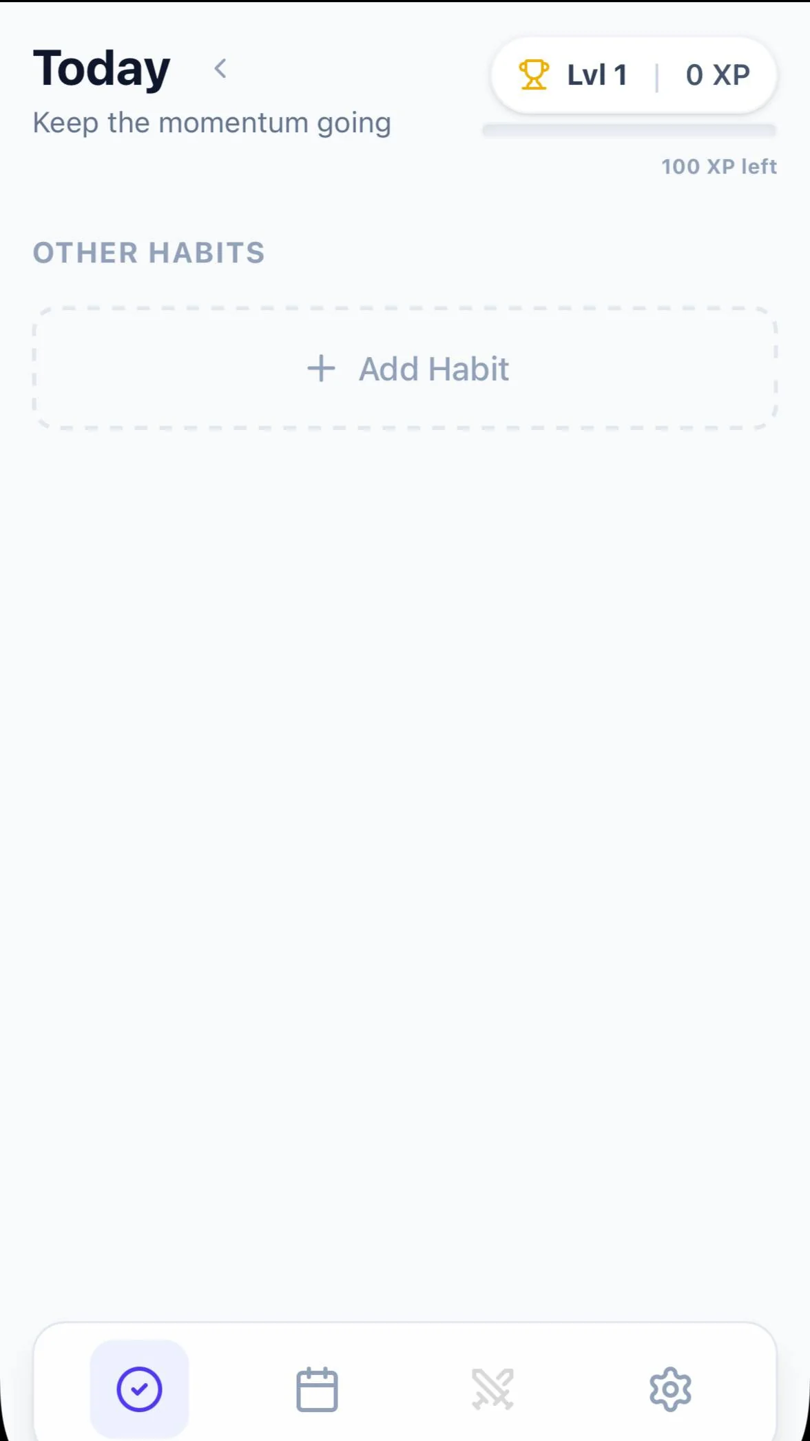 Habit Tracker — Preview 1