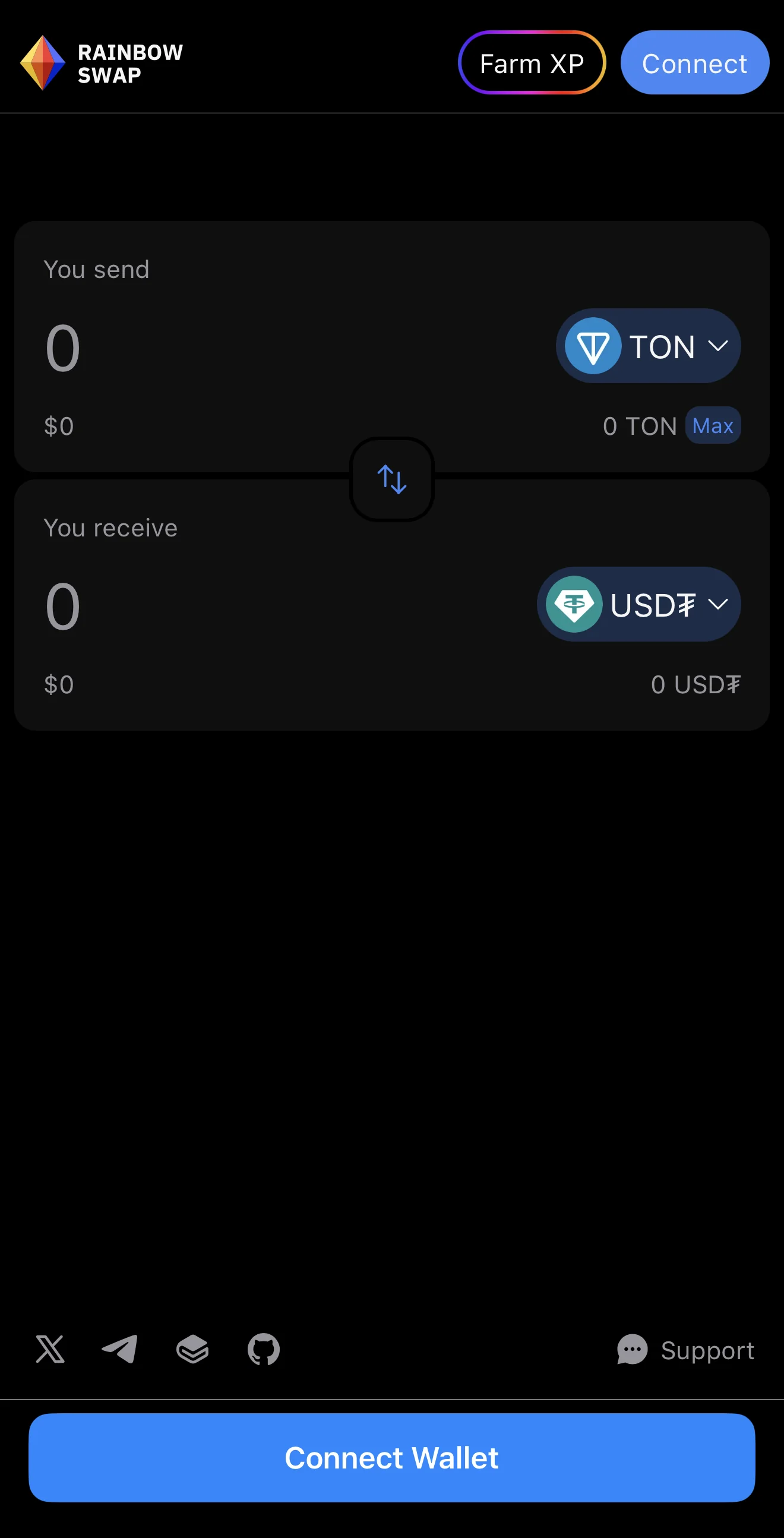 Rainbow.ag - Swap Aggregator on TON — Preview 4