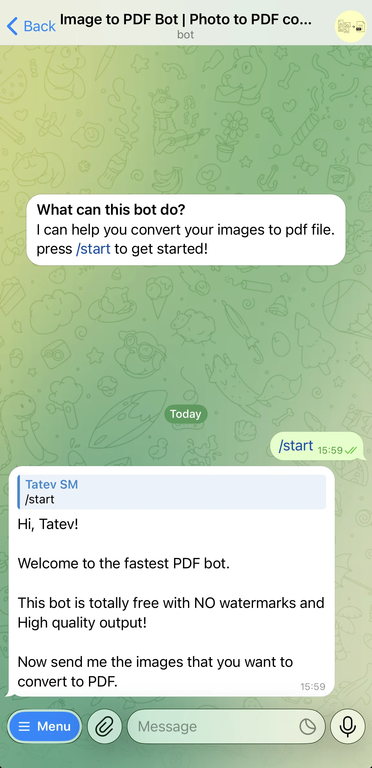 Image to PDF Bot | Photo to PDF converter — Preview 2