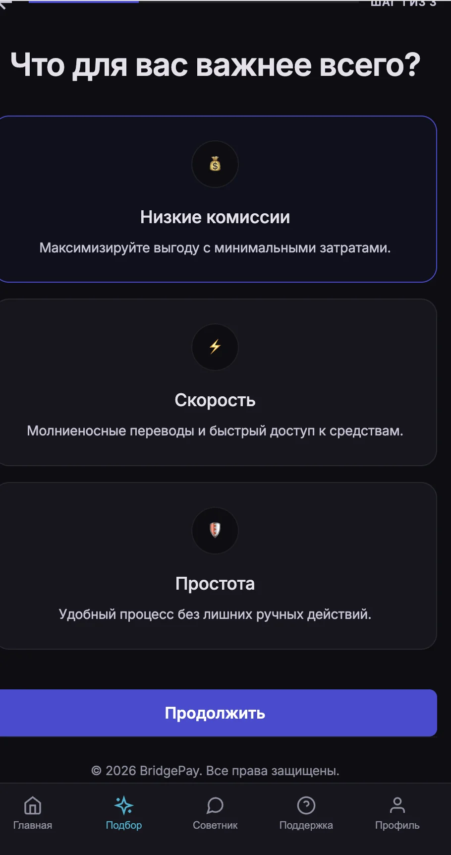 BridgePay — Превью 2