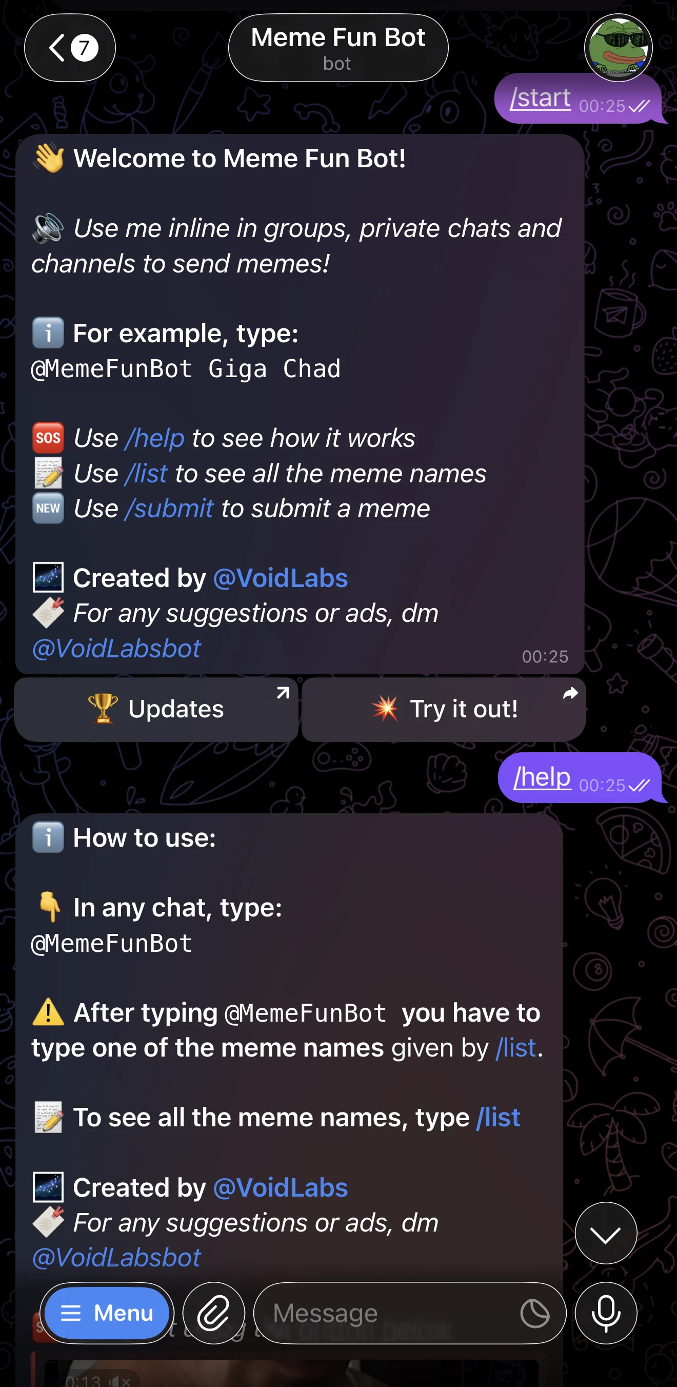 Meme Fun Bot โ Preview 1
