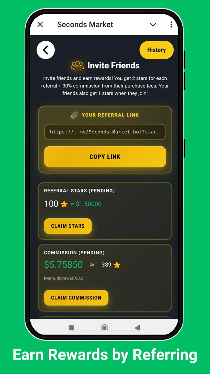 Seconds Market — Preview 4