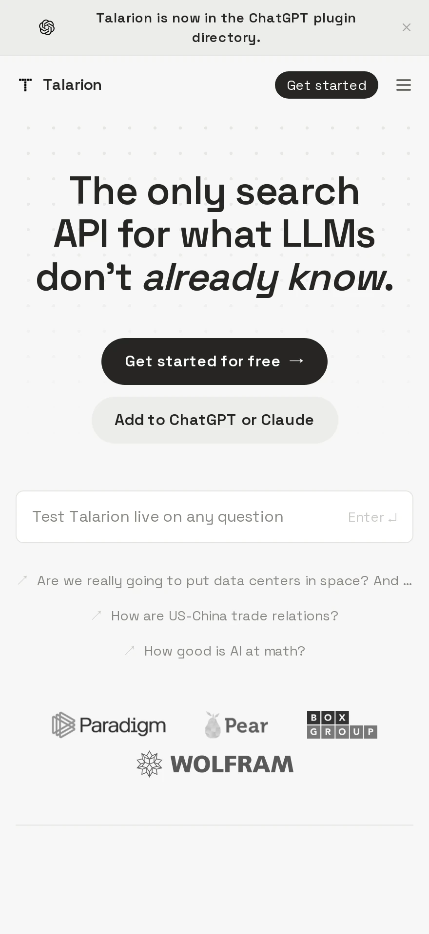 Talarion — Preview 1