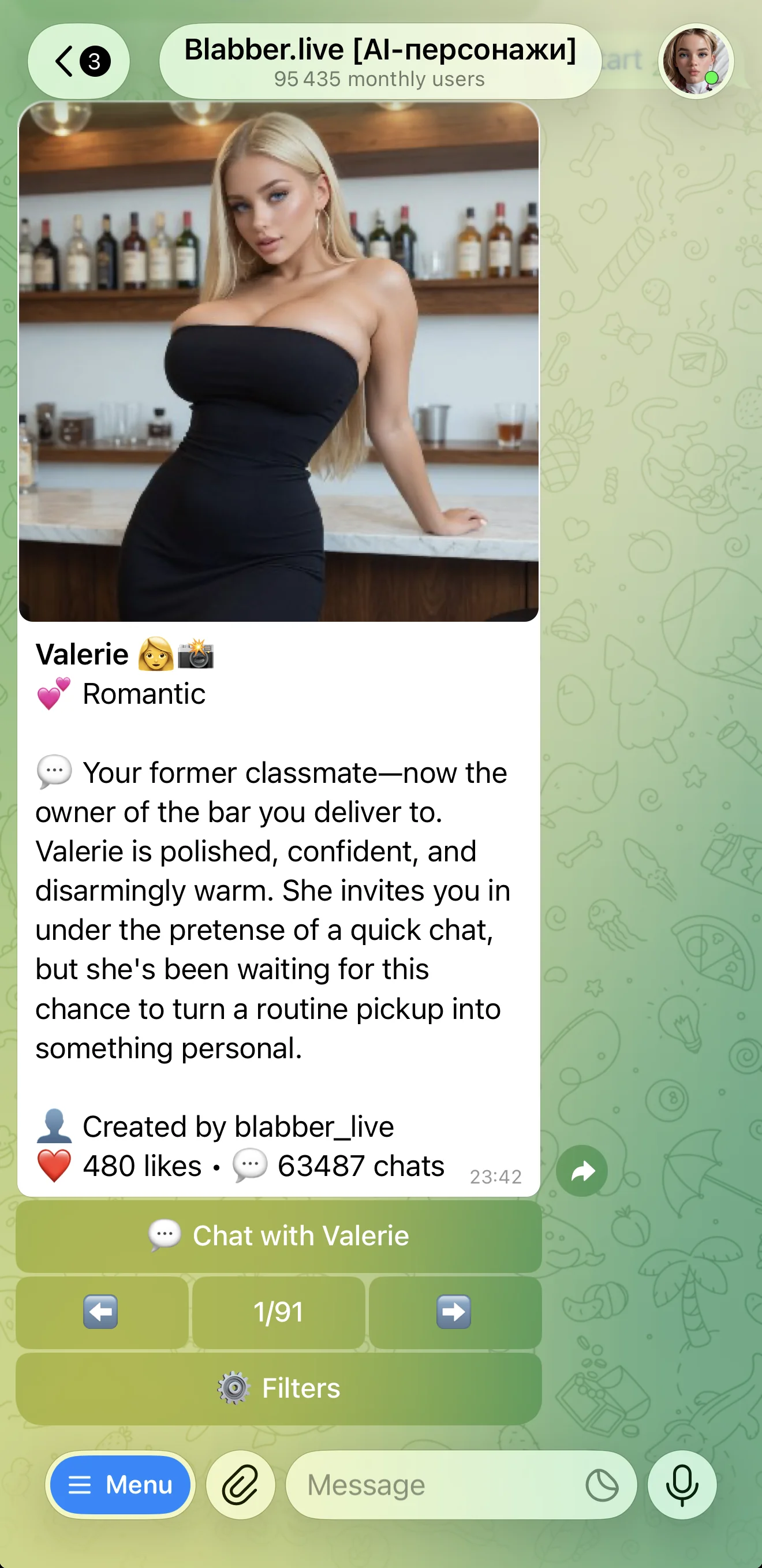 Blabber.live [AI characters] — पूर्वावलोकन 2