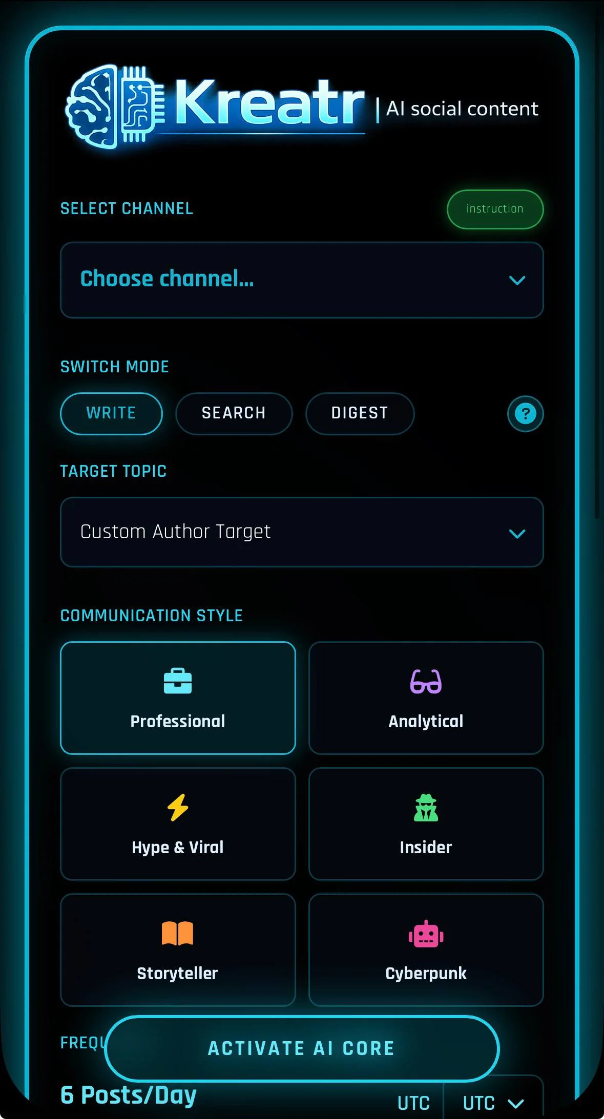 Kreatr — Preview 1