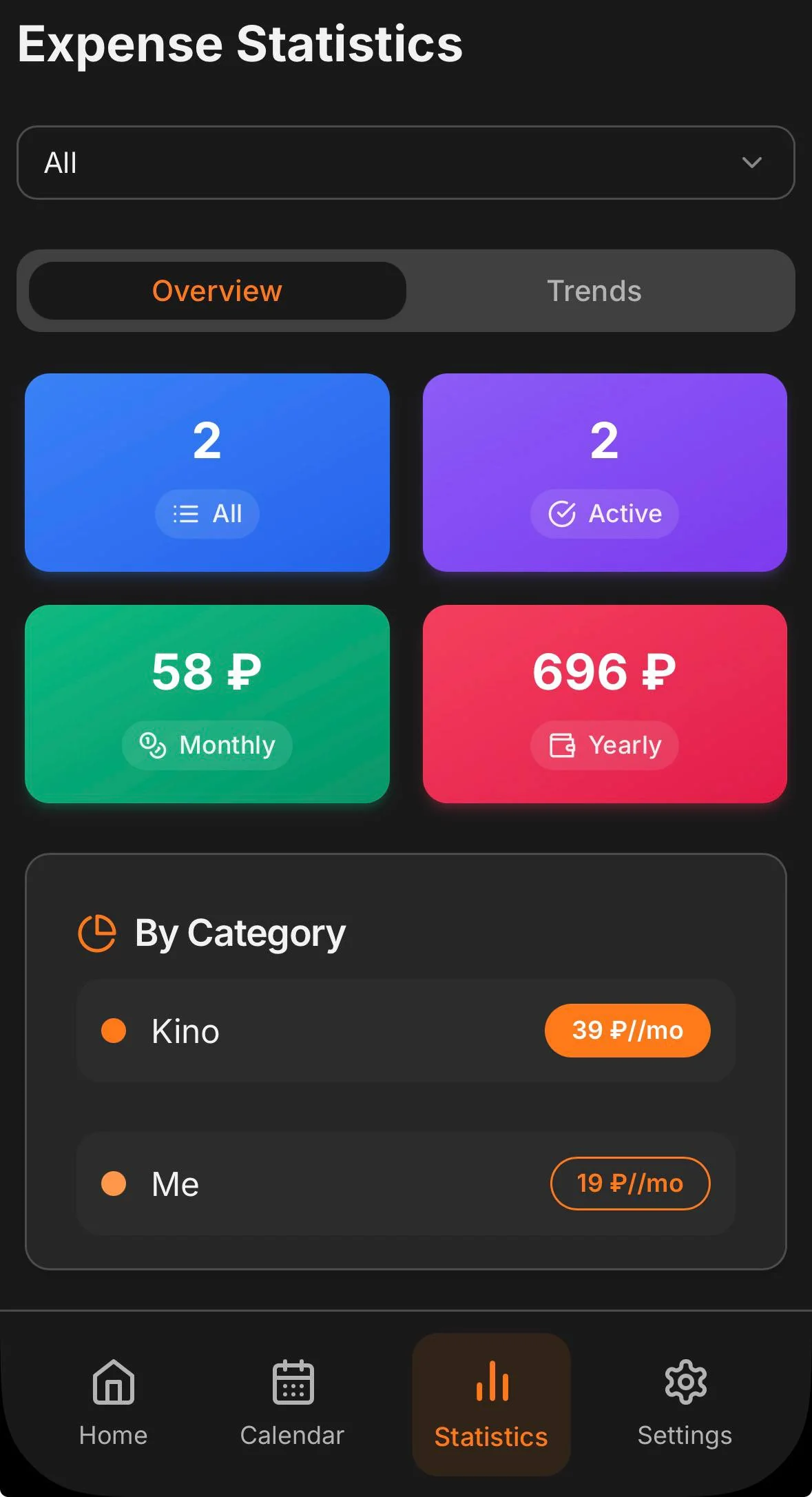 SubTracker — Preview 4
