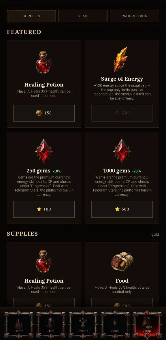 Void Cinder RPG — Pratinjau 4