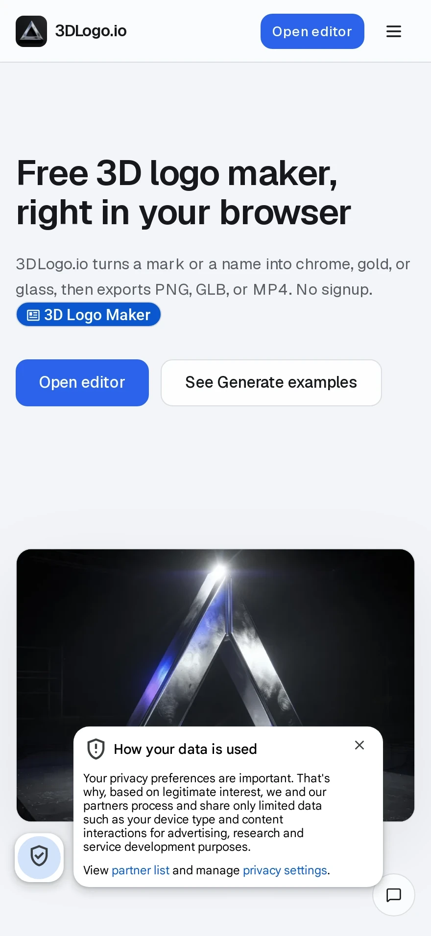 3DLogo.io — Preview 1
