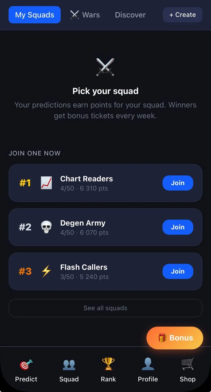 Squad Signal — Preview 2