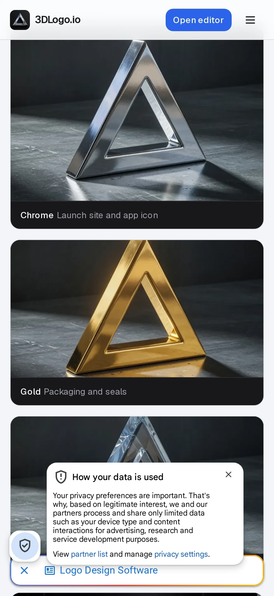 3DLogo.io — Preview 3