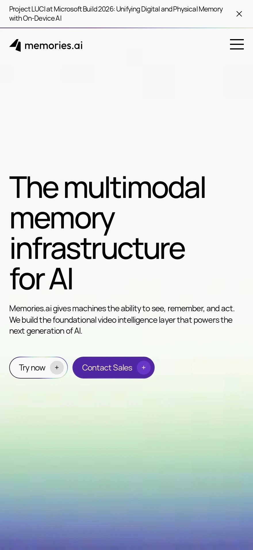 Memories.ai — Preview 1