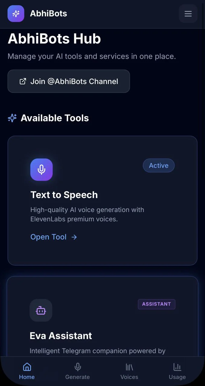 Text to Speech Bot ✨ — Preview 1