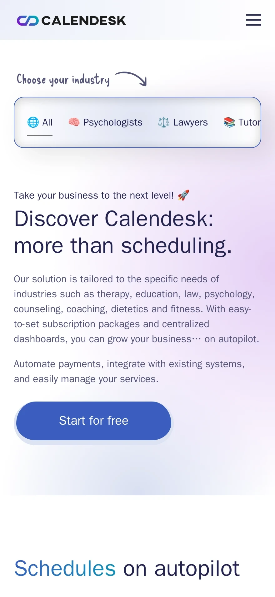 Calendesk - Appointment scheduling software — Preview 2