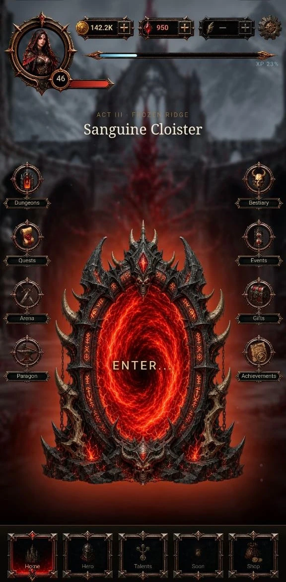 Void Cinder RPG — Pratinjau 1