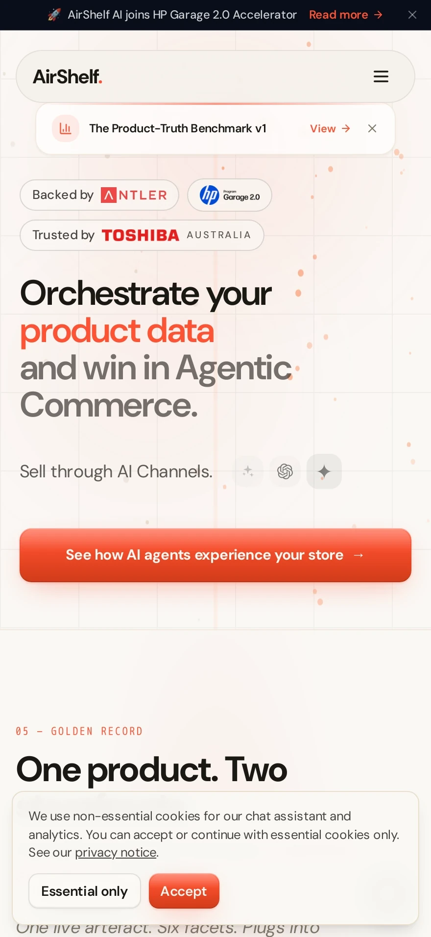 AirShelf Catalog — Preview 1