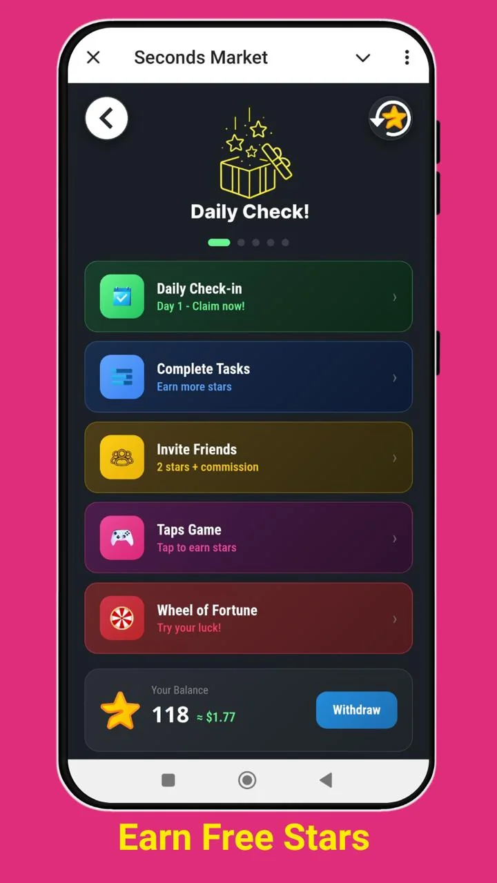 Seconds Market — Preview 3