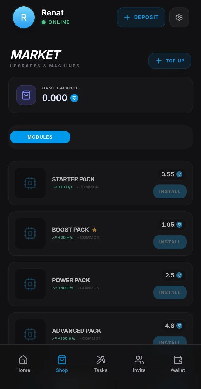 TonRun Miner — Превью 2