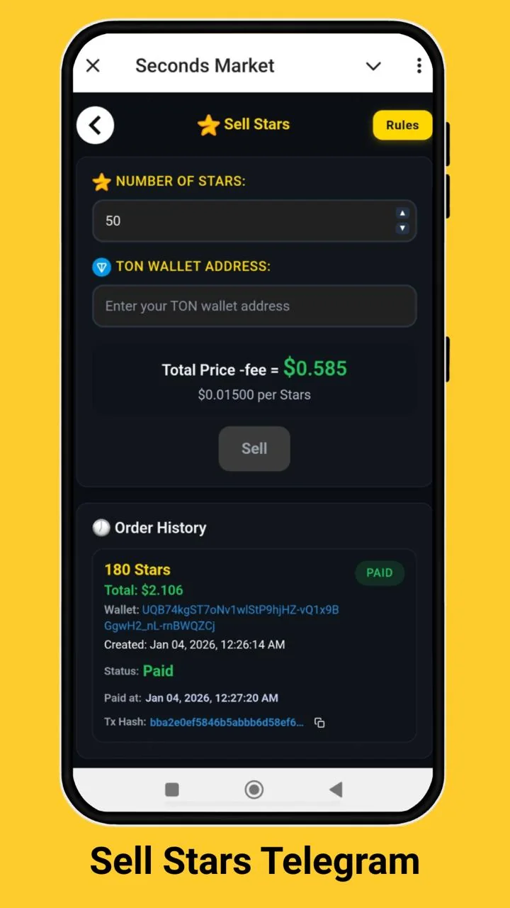 Seconds Market — Preview 2