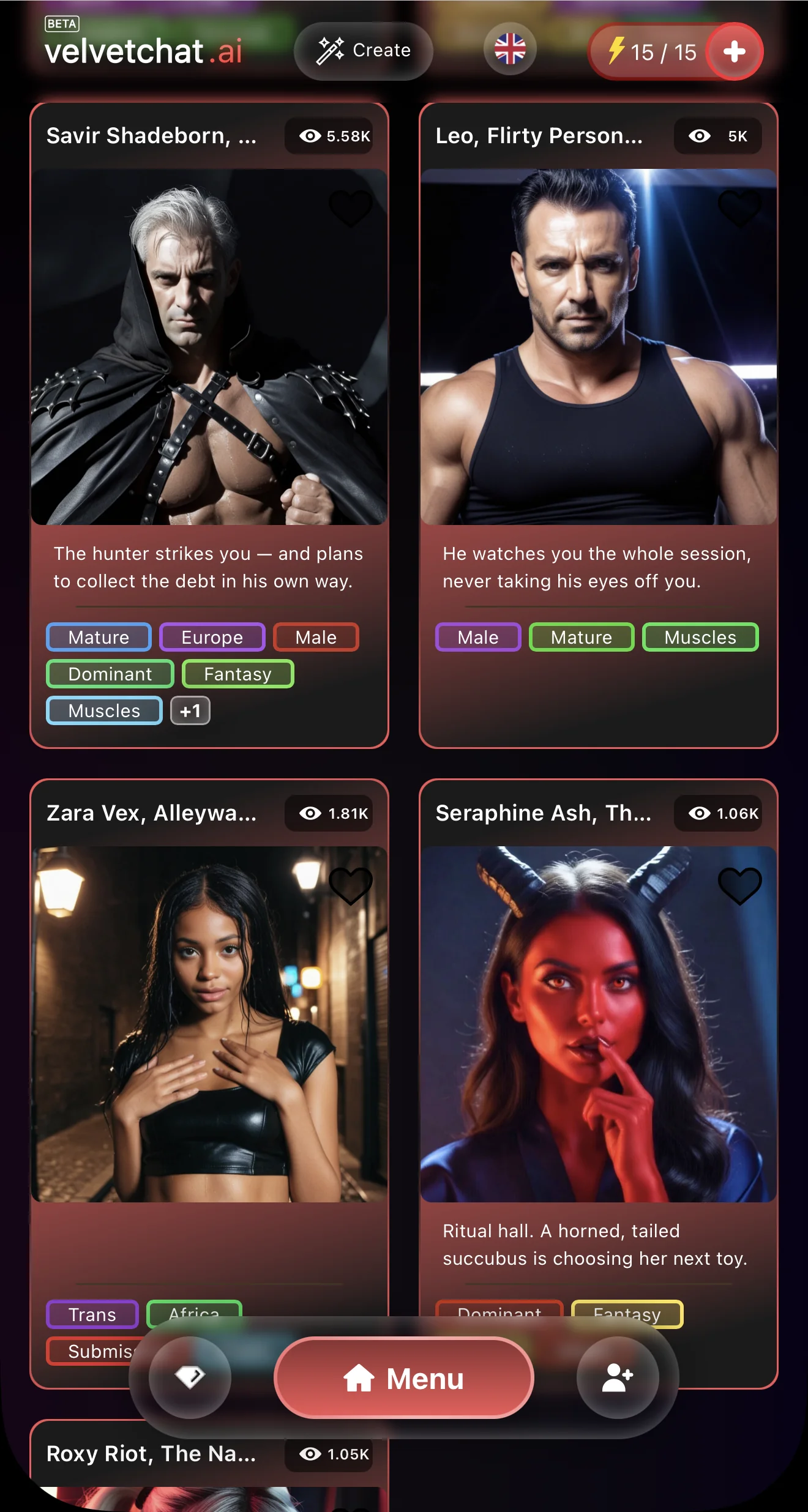 VelvetChat AI — Pratinjau 3