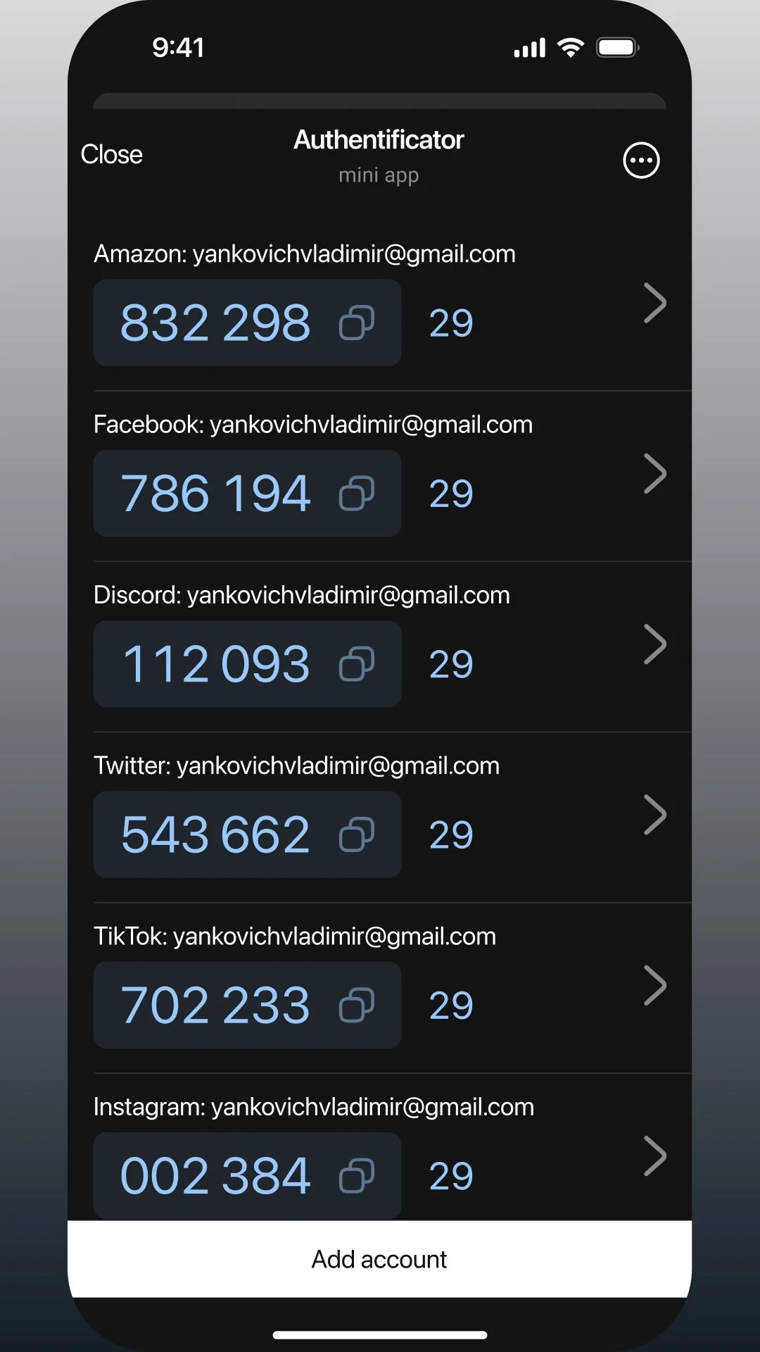 Authenticator — Preview 2