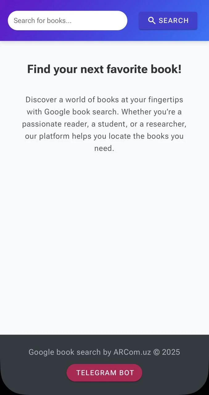 Google Books Searcher Bot — Превью 1