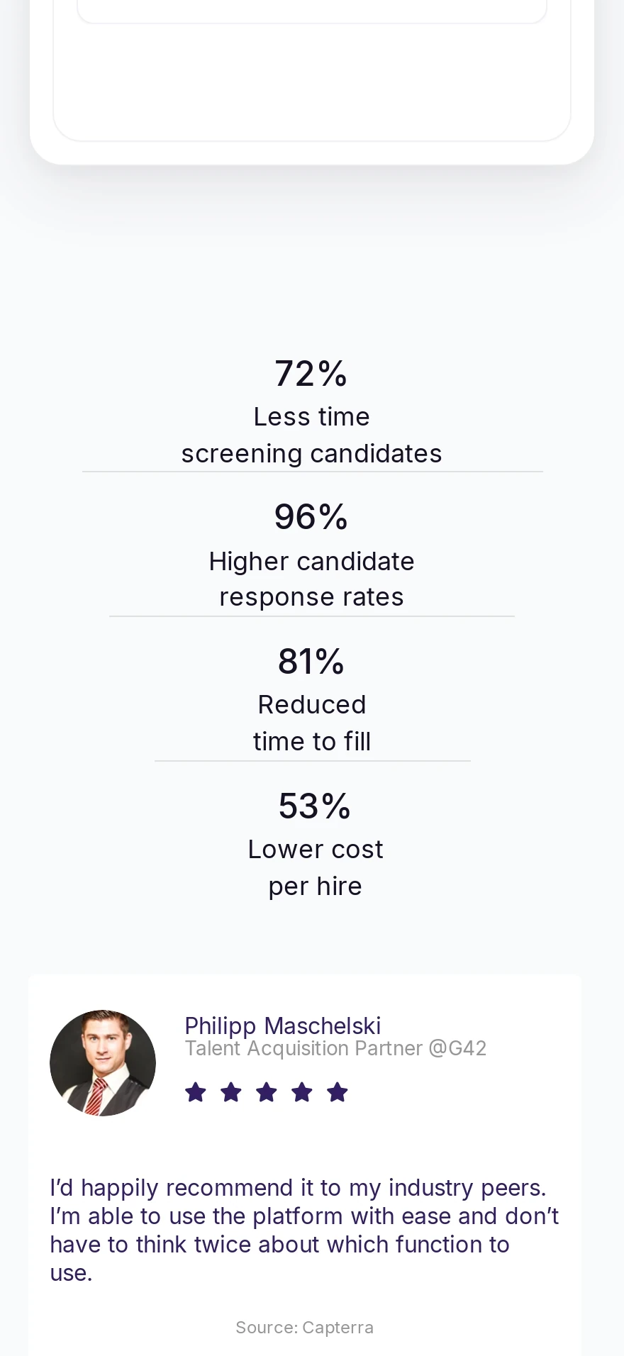 100Hires - AI ATS & Recruitment Software — Preview 3