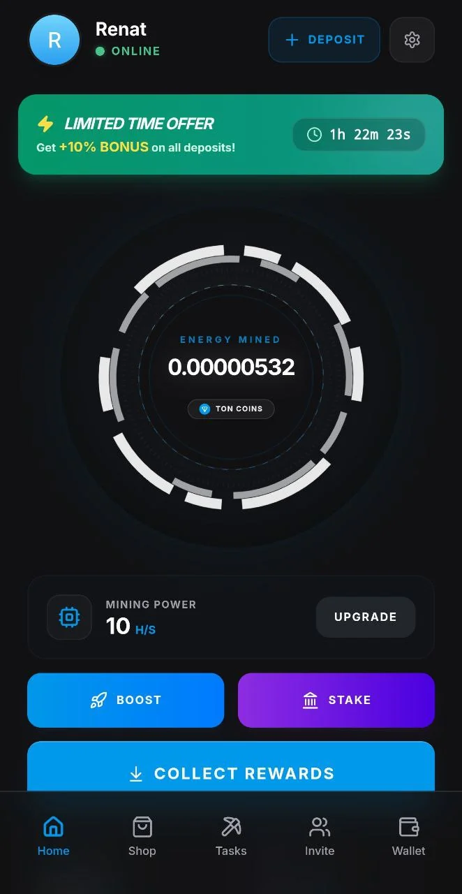 TonRun Miner — Превью 1