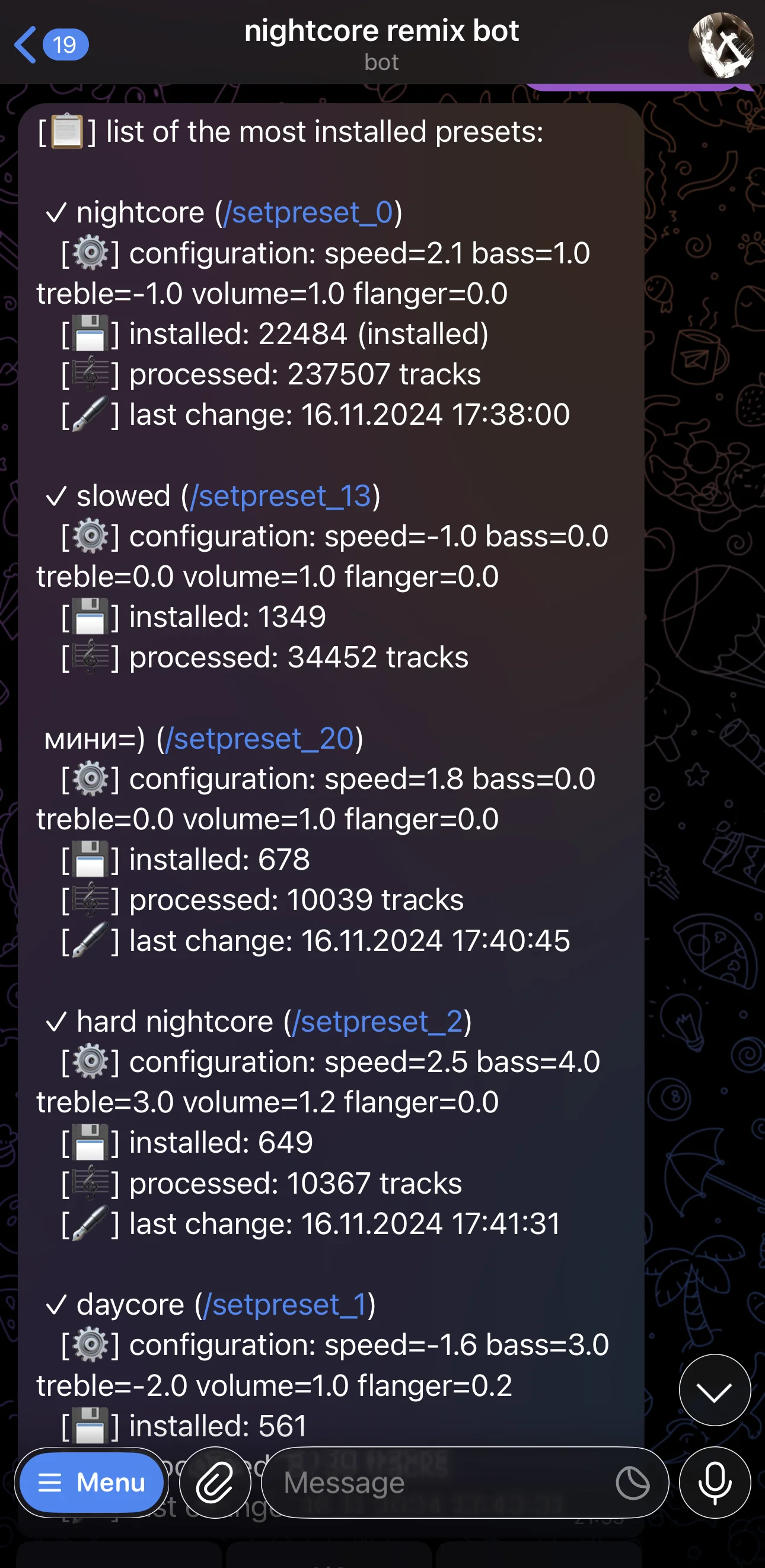nightcore remix bot — Pratinjau 2