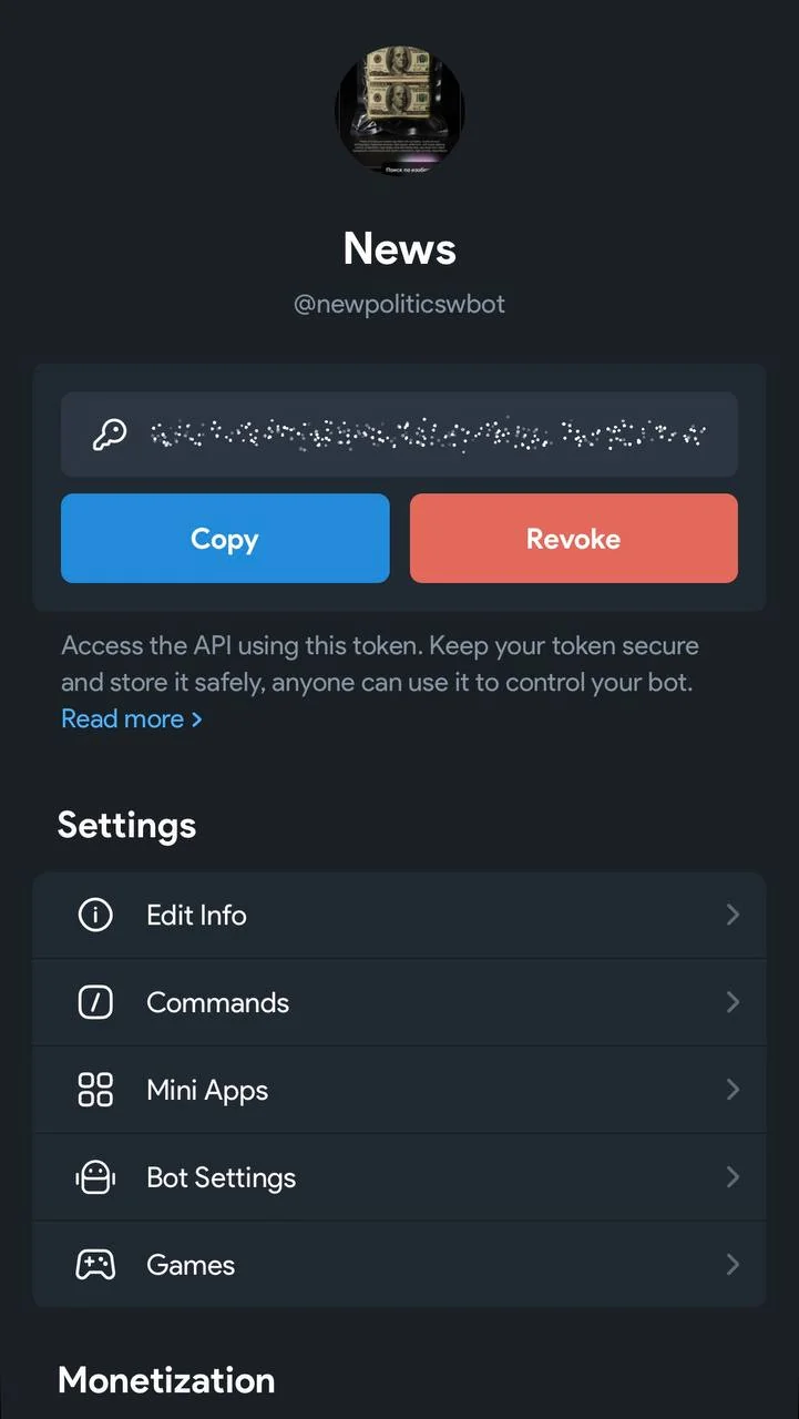 BotFather — Preview 2